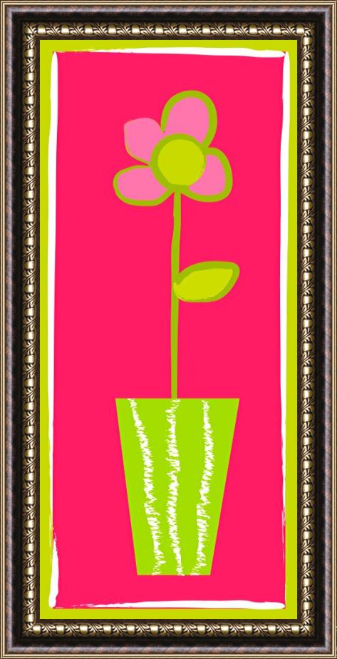 Esteban Studio Pink Flower Framed Print