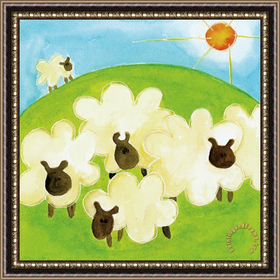Esteban Studio Sheep Framed Painting