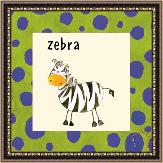 Esteban Studio Zebra Framed Print