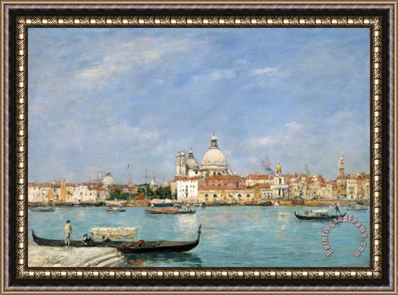 Eugene Boudin Venice, Santa Maria Della Salute From San Giorgio Framed Print