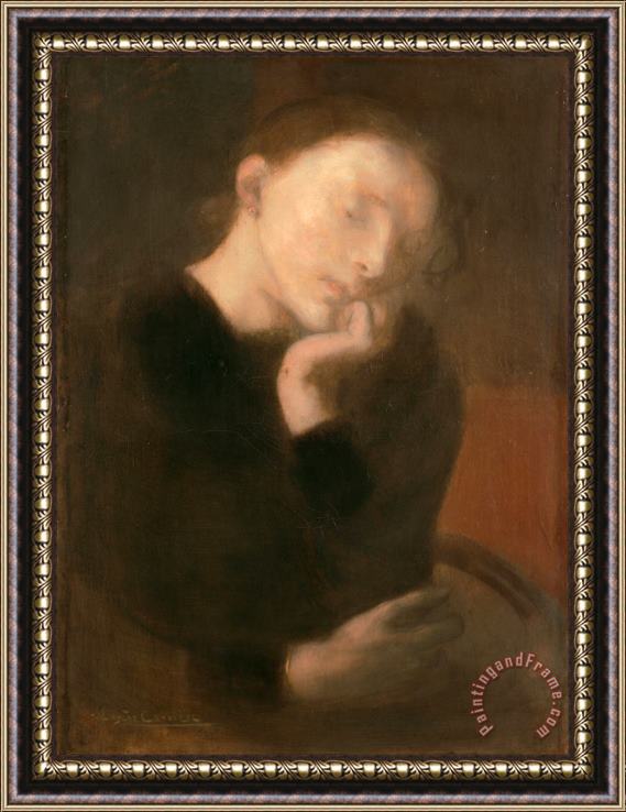 Eugene Carriere Meditation Framed Painting