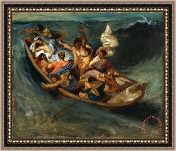 Eugene Delacroix Christ on The Sea of Galilee 2 Framed Print