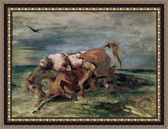 Eugene Delacroix Mazeppa Framed Print