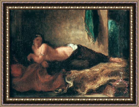 Eugene Delacroix Odalisque Framed Print