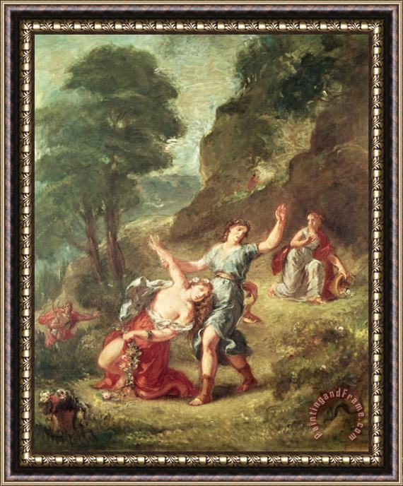 Eugene Delacroix Orpheus And Eurydice, Spring From a Series of The Four Seasons Framed Print