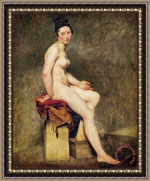 Eugene Delacroix Seated Nude, Mademoiselle Rose Framed Print