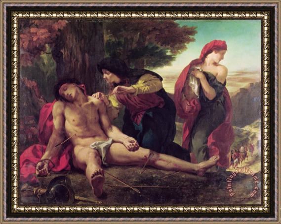 Eugene Delacroix St. Sebastian Framed Painting
