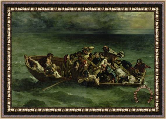 Eugene Delacroix The Shipwreck of Don Juan Framed Print