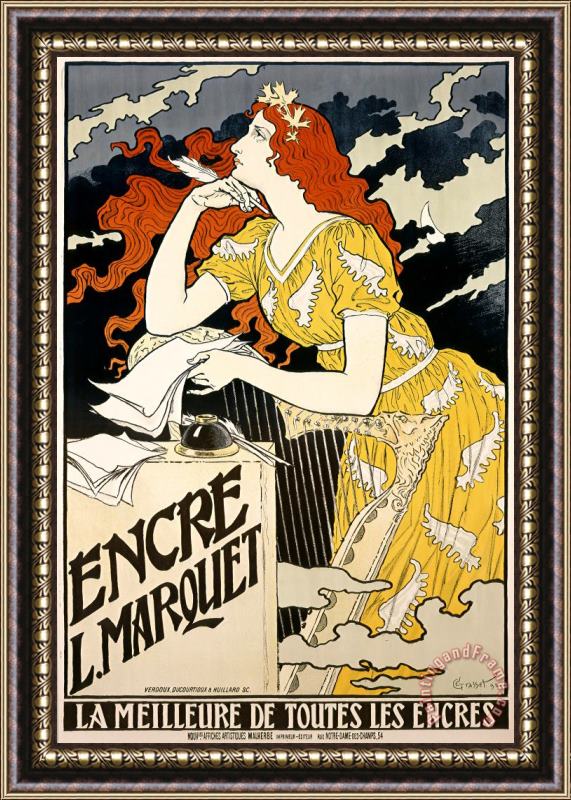 Eugene Grasset Encre L. Marquet Framed Print