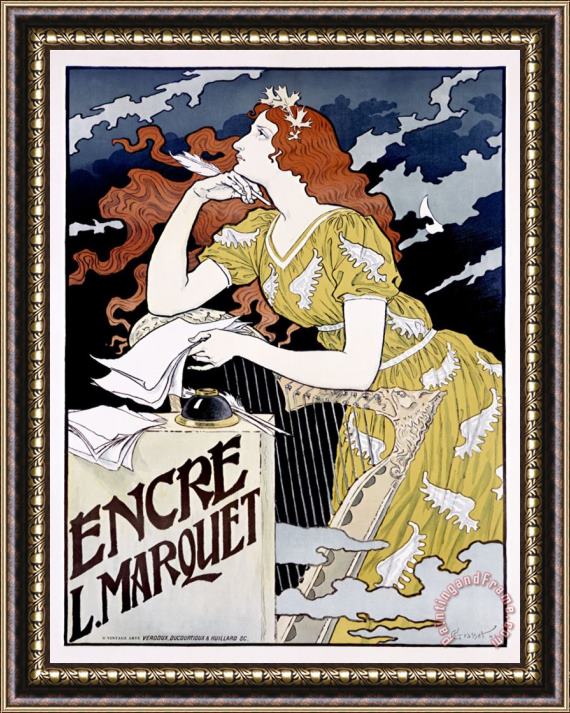 Eugene Grasset Encre Marquet Framed Print