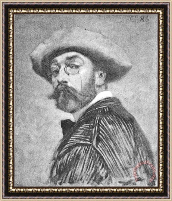 Eugene Grasset Self Portrait Framed Painting
