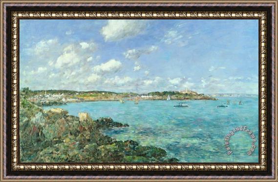 Eugene Louis Boudin The Bay of Douarnenez Framed Painting