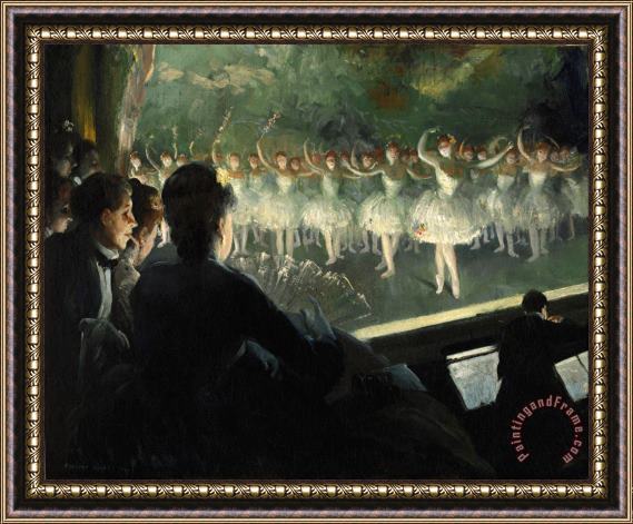 Everett Shinn The White Ballet Framed Painting