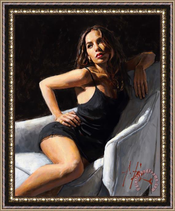Fabian Perez At The Four Seasons III Framed Painting