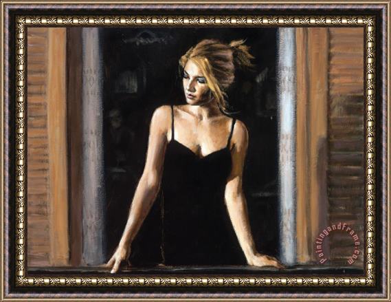 Fabian Perez Balcony at Buenos Aires VII Framed Painting