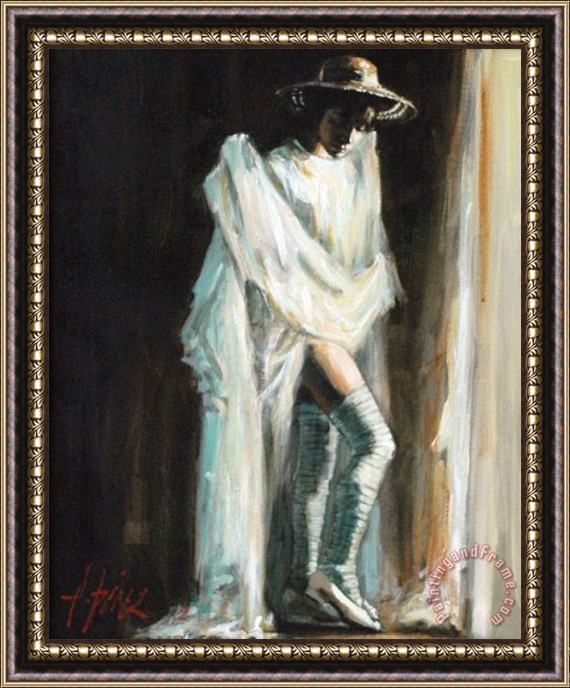 Fabian Perez Catalina by The Window Framed Painting