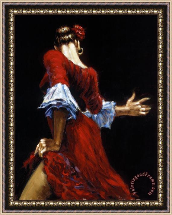 Fabian Perez Flamenco Dancer III Framed Painting