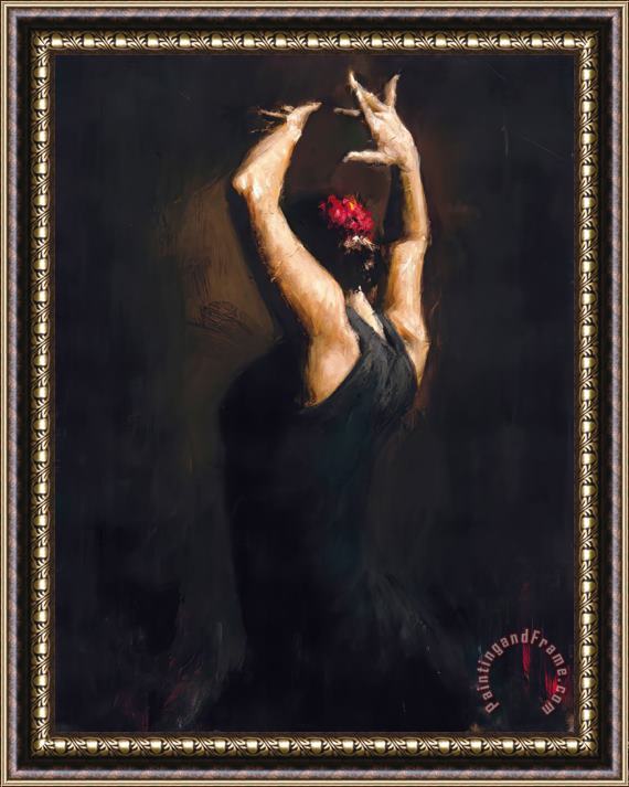 Fabian Perez Flamenco Dancer IV Framed Painting