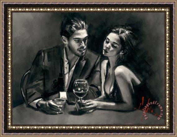 Fabian Perez Intimate Moments III Framed Painting