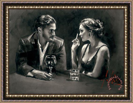 Fabian Perez Intimate Moments IV Framed Painting