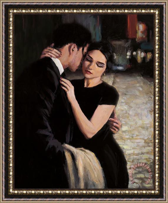 Fabian Perez Love in The City Framed Painting
