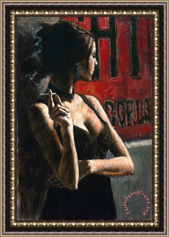 Fabian Perez Noches De Buenos Aires III Framed Painting