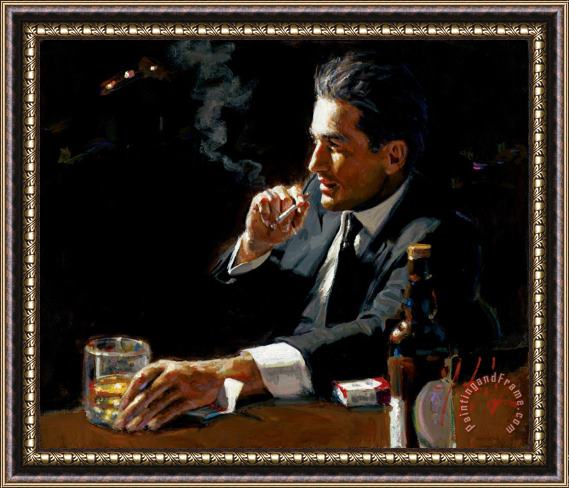 Fabian Perez Proud to Be a Man III Framed Painting