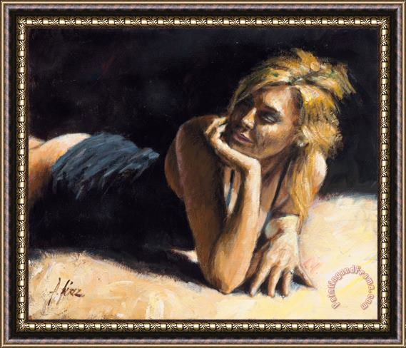 Fabian Perez Second Blonde Framed Painting