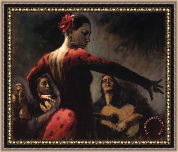 Fabian Perez Tablao Flamenco II Framed Print
