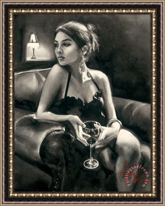 Fabian Perez Tess by The Light II Framed Painting