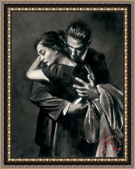 Fabian Perez The Embrace Framed Painting