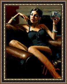 The Music Room Framed Prints - The Living Room III by Fabian Perez