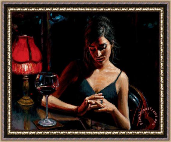 Fabian Perez The Ring Framed Painting