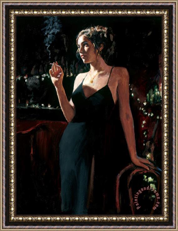 Fabian Perez Tiffany at Las Brujas Framed Print
