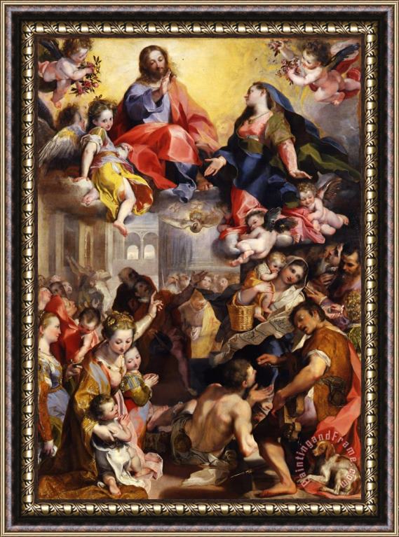 Federico Barocci Madonna Del Popolo Framed Painting