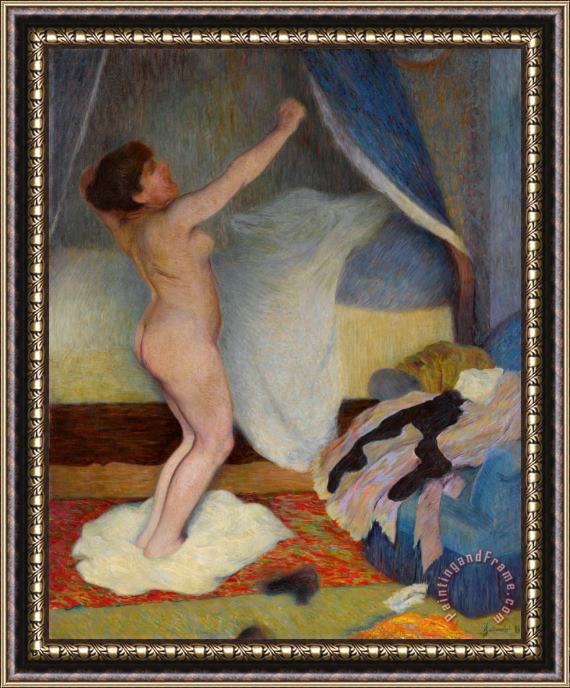 Federico Zandomeneghi Femme S'etirant, 1886 Framed Painting