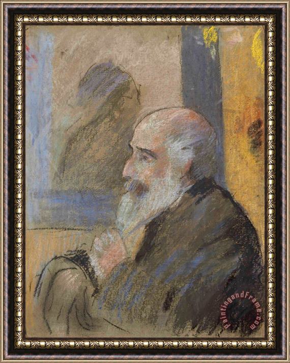 Federico Zandomeneghi Portrait De Camille Pissarro Framed Painting