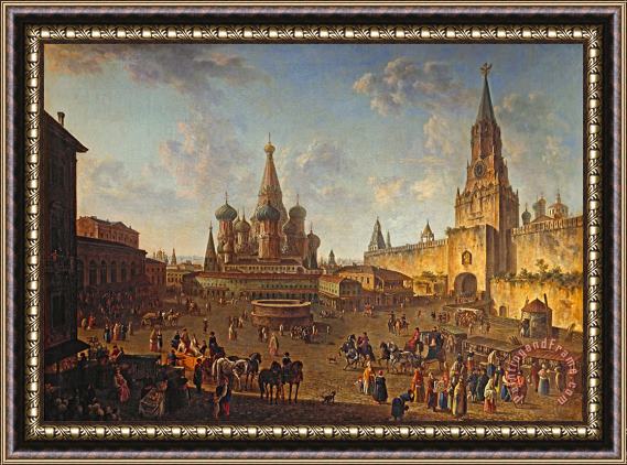 Fedor Alekseyev Red Square in Moscow Framed Print