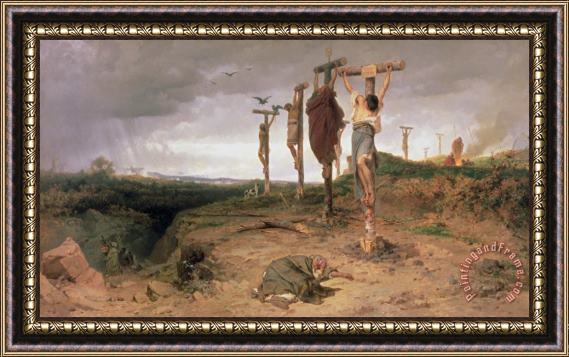 Fedor Andreevich Bronnikov The Damned Field Execution Place In The Roman Empire Framed Painting
