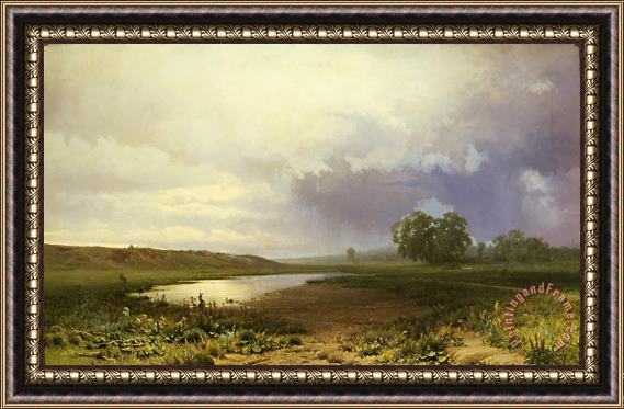 Fedor Vasilyev Wet Meadow Framed Painting