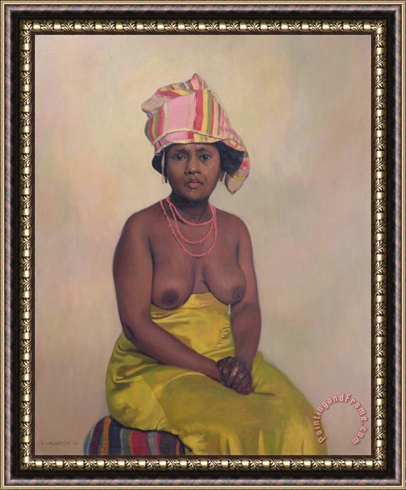 Felix Edouard Vallotton African Woman Framed Painting