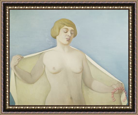 Felix Edouard Vallotton Out Of The Bath Framed Painting