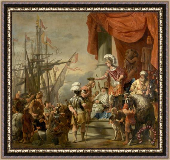 Ferdinand Bol Aeneas at The Court of Latinus Framed Painting