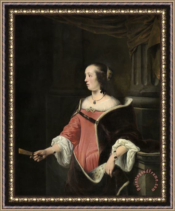 Ferdinand Bol Portrait of a Lady Framed Print