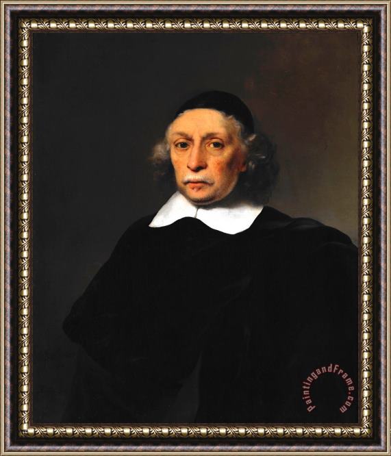 Ferdinand Bol Portrait of a Scholar Framed Painting