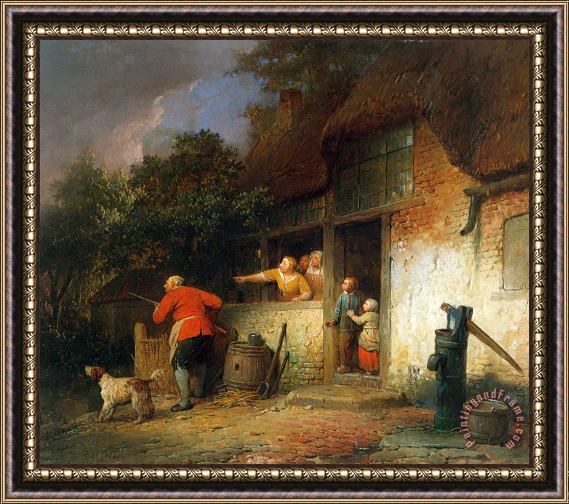 Ferdinand De Braekeleer The Old Hunter Framed Painting