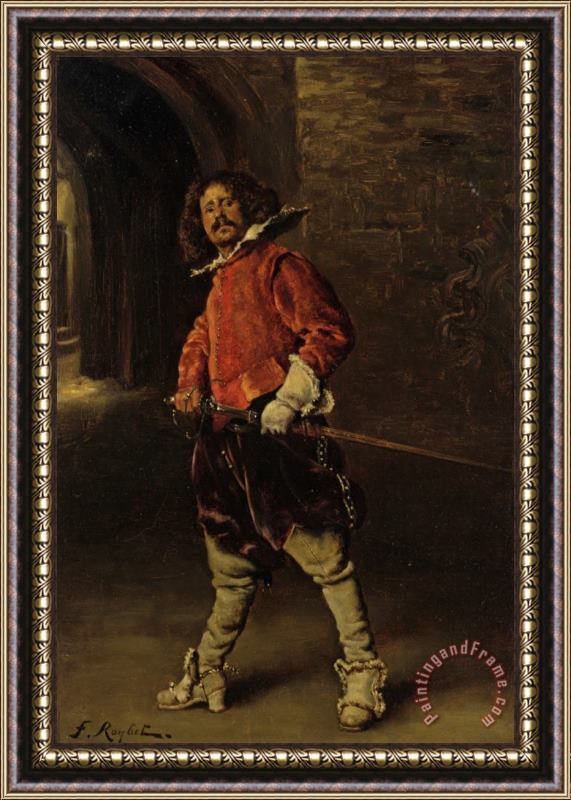 Ferdinand Roybet The Cavalier Framed Print