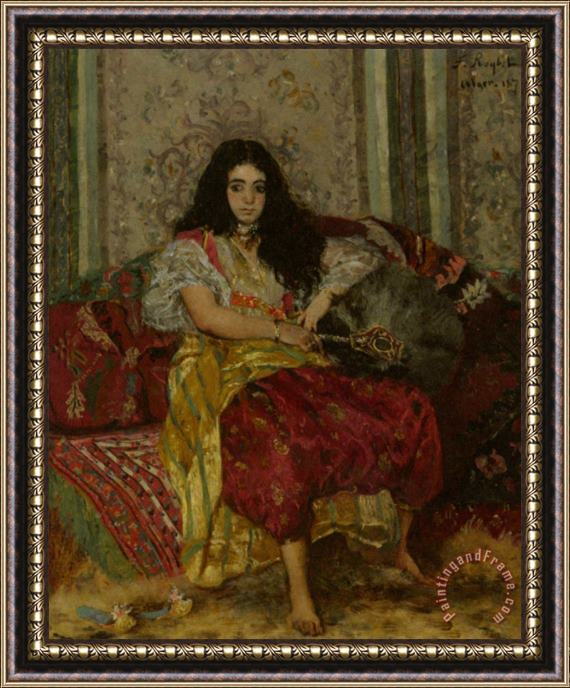 Ferdinand Roybet The Sultana Framed Painting