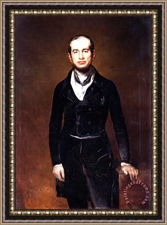 Ferdinand von Rayski Portrait of The Chamberlain Count Julius Zech Burkersroda Framed Painting