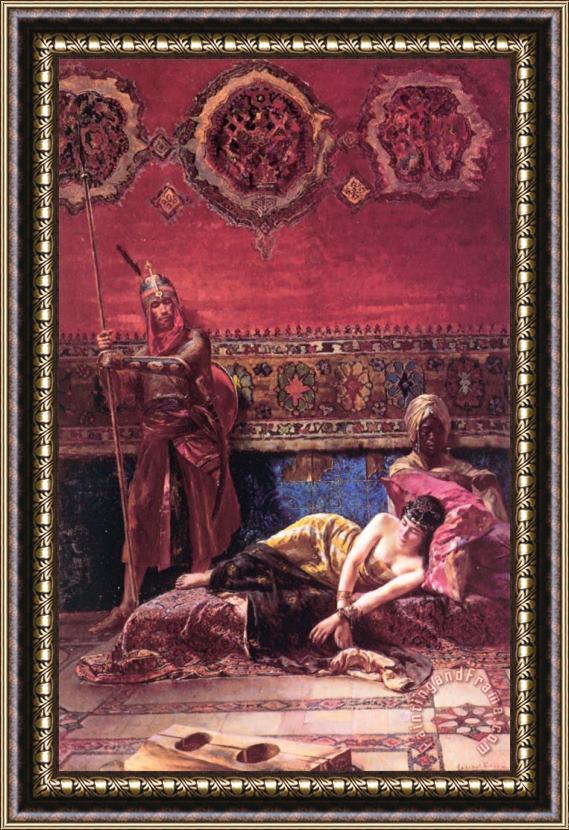 Ferencz Franz Eisenhut The Pasha's Concubine Framed Painting